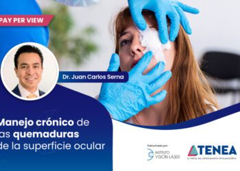 Manejo crónico de las quemaduras de la superficie ocular