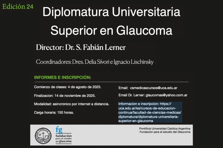 Abren inscripciones para diplomatura en glaucoma