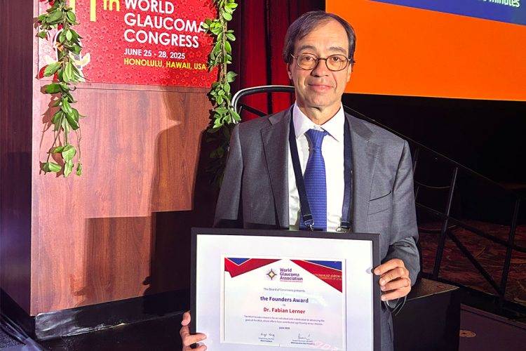 El Dr. Fabián Lerner recibe el “Founder Award” de la Asociación Mundial de Glaucoma
