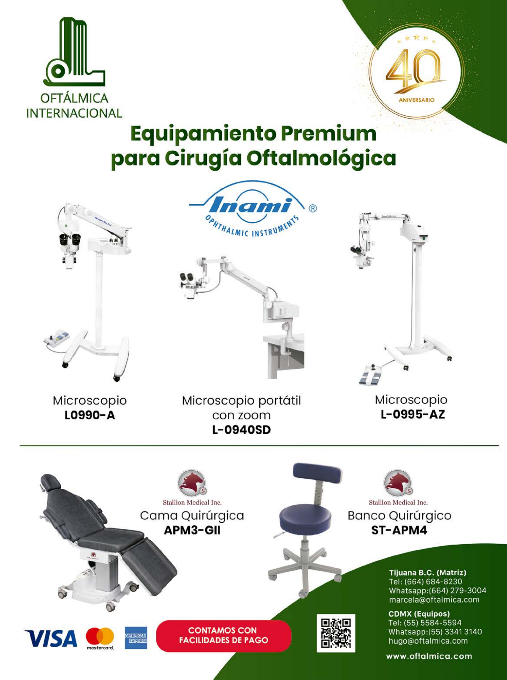 Oftálmica Internacional · Equipamiento Premium