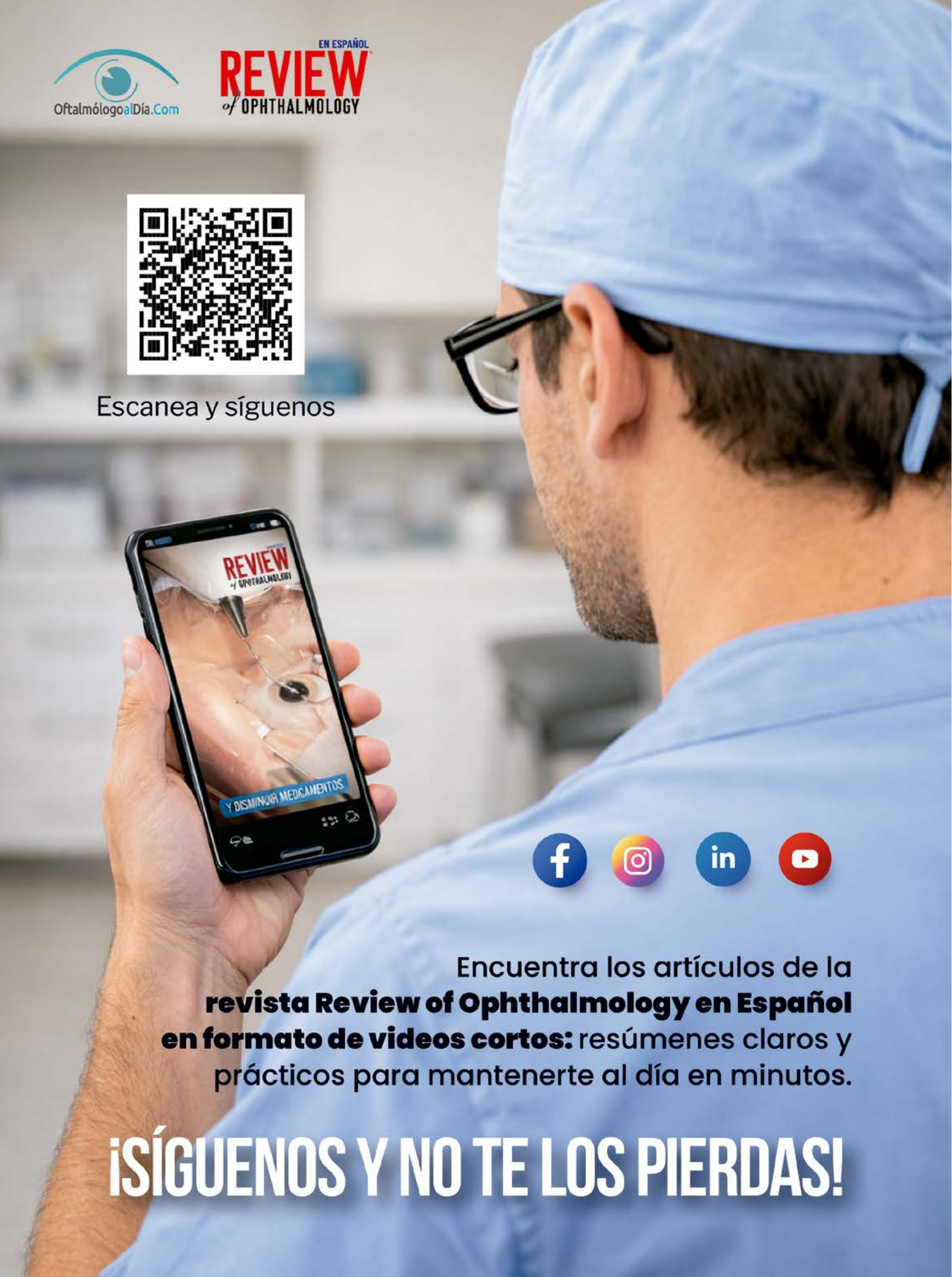 Oftalmólogo Al Día · Síguenos y no te lo pierdas